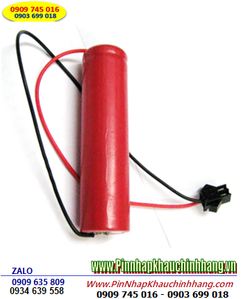 Pin sạc Sanyo 3.7V-18650-2600mAh _Pin sạc Lithium Sanyo 3.7V-18650-2600mAh (có Zắc cắm)